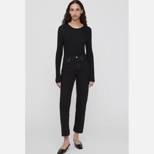 100% Authentic!! Org.$320 Toteme Twisted seam denim Black 28/32